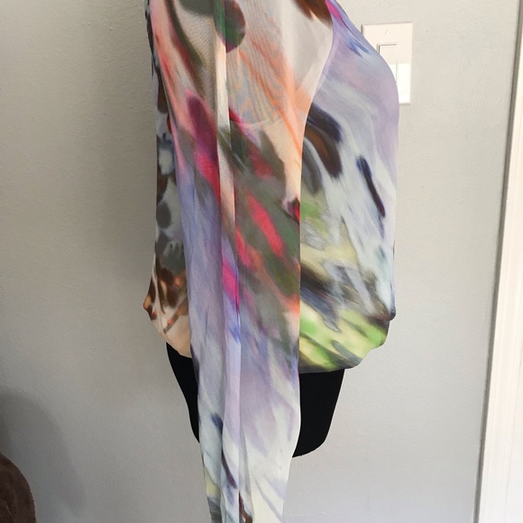 Anthropologie Leifsdottier colorful blouse size 4 - Picture 2 of 8